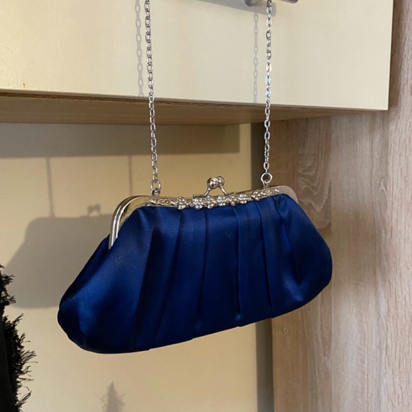 Mini bag, small bag, bag with a chain, satin bag - Picture 2 of 3